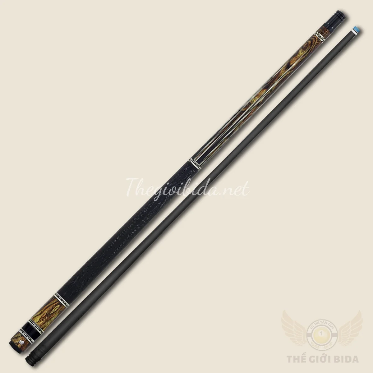 Rhino RETRÔ Pool Cue - Bocote - Lizard Embossed Microfiber Leather Wrap & Point